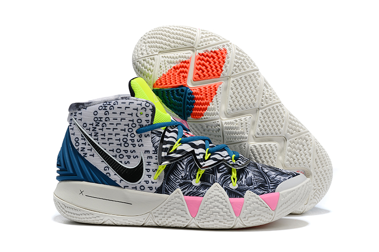 2020 Nike Kyrie S2 Hybrid Tie-Dye White Grey Green - Click Image to Close